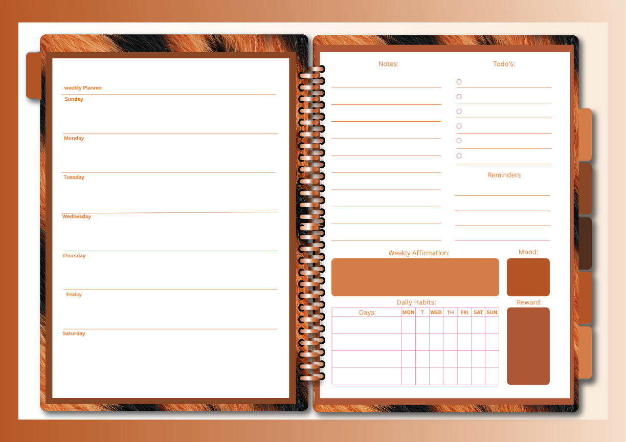 bengal Baddie weekly layout